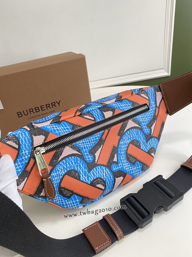 Burberry專門店新款腰包 巴寶莉環保帆布男女款腰包胸包挎包 yxb1062